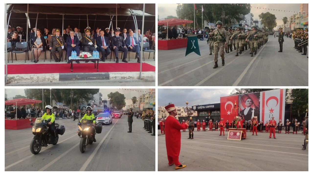 15 Kasım Cumhuriyet Bayramı Gazimağusa'da  törenlerle kutlandı