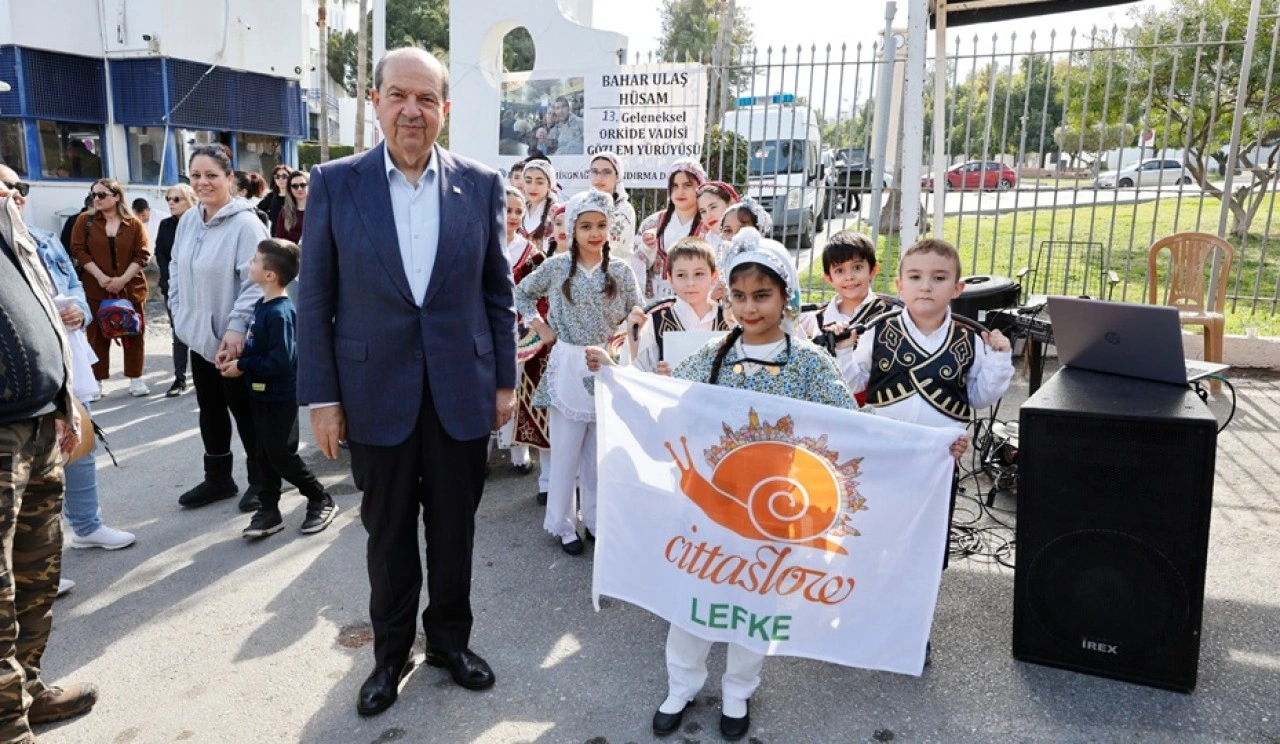 Cumhurbaşkanı Ersin Tatar, Lefke’de Orkide Gözlem Yürüyüşü’ne katıldı