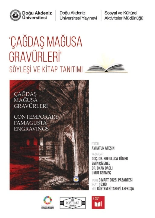 DAÜ &#8220;Çağdaş Mağusa Gravürleri&#8221; söyleşi ve kitap tanıtım etkinliği yarın yapılacak