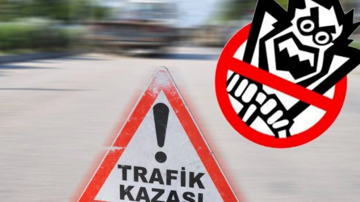 Ercan-İskele ana yolunda trafik kazası&#8230;. Araç toprak sete çarpıp devrildi