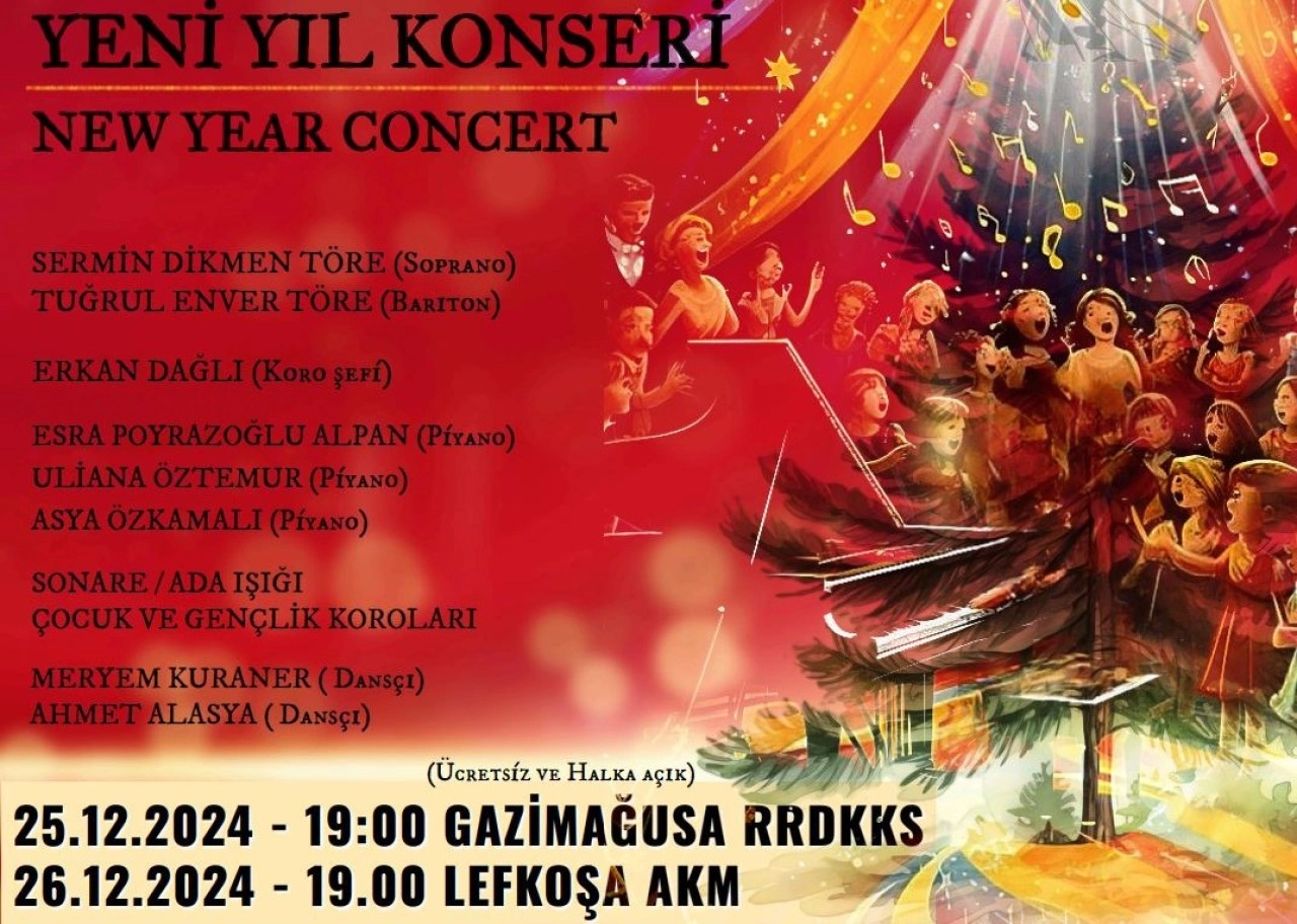 KKTC Devlet Opera ve Bale Koordinasyon Merkezi’nden yeni yıl konserleri