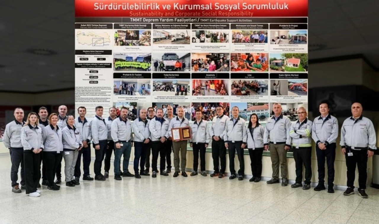 Toyota Otomotiv Sanayi Türkiye'ye büyük onur: Kurumsal Soysal Sorumluluk ödülünü kazandı...