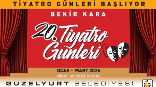 Bekir Kara 20’nci Tiyatro Günleri yarın başlıyor