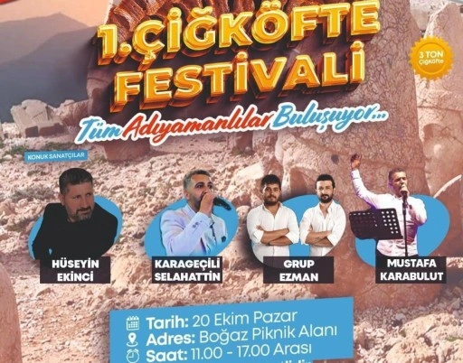 Boğaz Piknik Alanı'nda “1. Çiğ Köfte Festivali” yapılacak