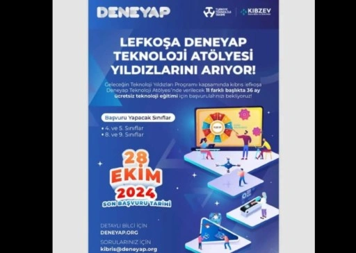 Deneyap Teknoloji Atölyeleri için başvurular başladı