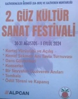 Gaziveren’de 2. Güz Kültür Sanat Festivali yapılıyor