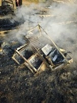 Koca Reis Karavan Kamp Alanı'ndaki bir karavan yandı