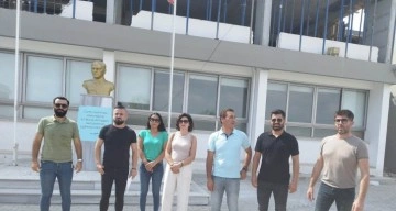 KTOEÖS, İskele Türk Evkaf Koleji önünde basın açıklaması yaptı