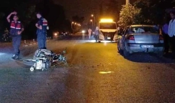 Motosiklet ile otomobil çarpıştı: Yaralılar var!