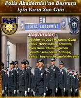 Polis Akademisi’ne başvurular için yarın son gün